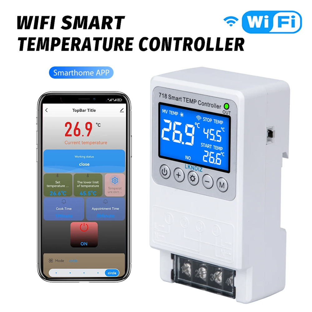 ตัวควบคุมอุณหภูมิอัจฉริยะผ่าน  - Wifi Thermostat บทวิจารณ์และราคา