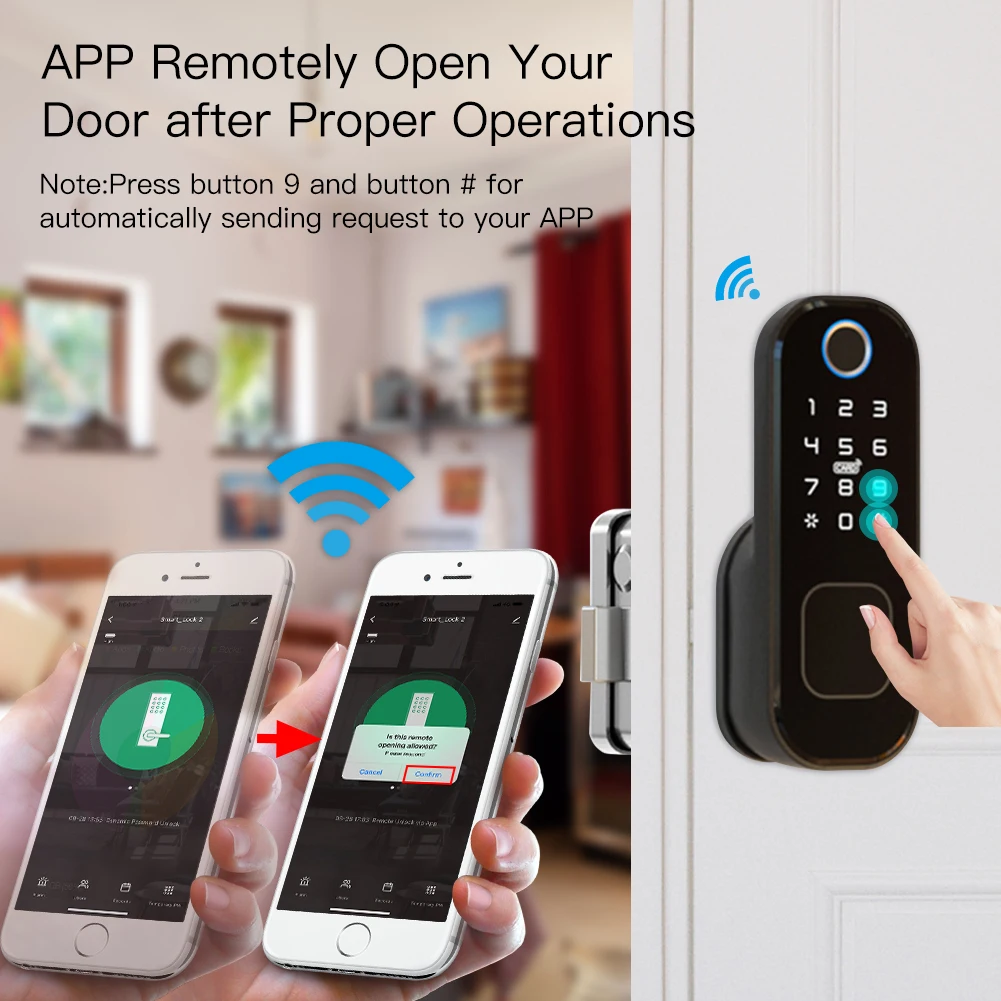 Moes WiFi Tuya ล็อคด้วยลายนิ้ว - Smart Door Lock Wifi บทวิจารณ์และราคา