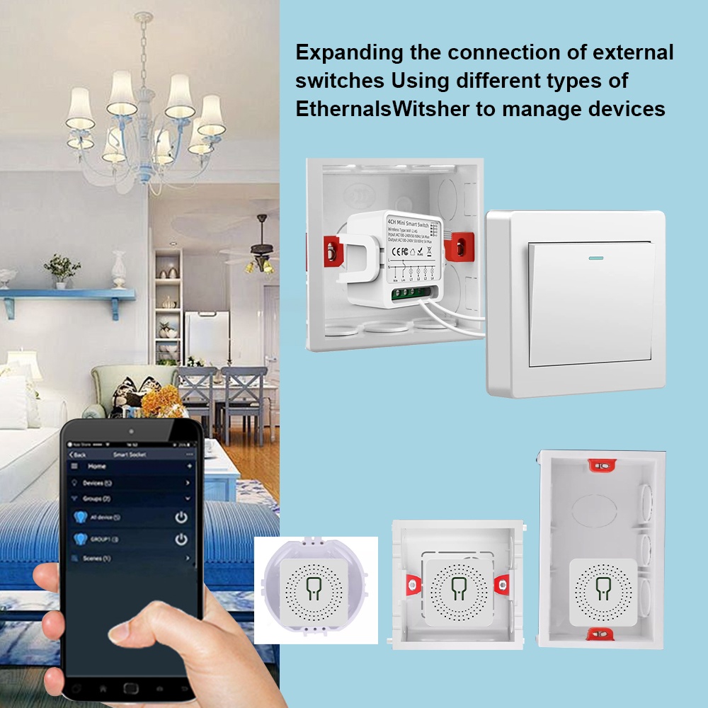 สวิตช์อัจฉริยะ Tuya WiFi 1/2/3 - Smart Light Switch Wifi บทวิจารณ์และราคา