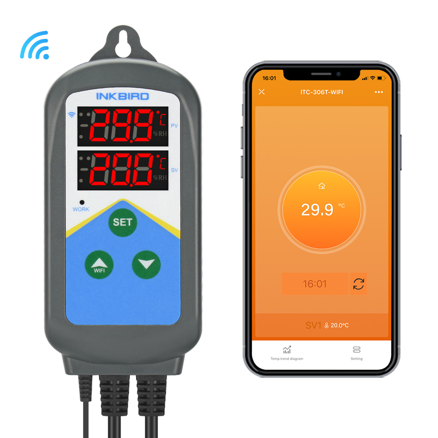 INKBIRD WIFI Thermoregulator I - Wifi Thermostat บทวิจารณ์และราคา