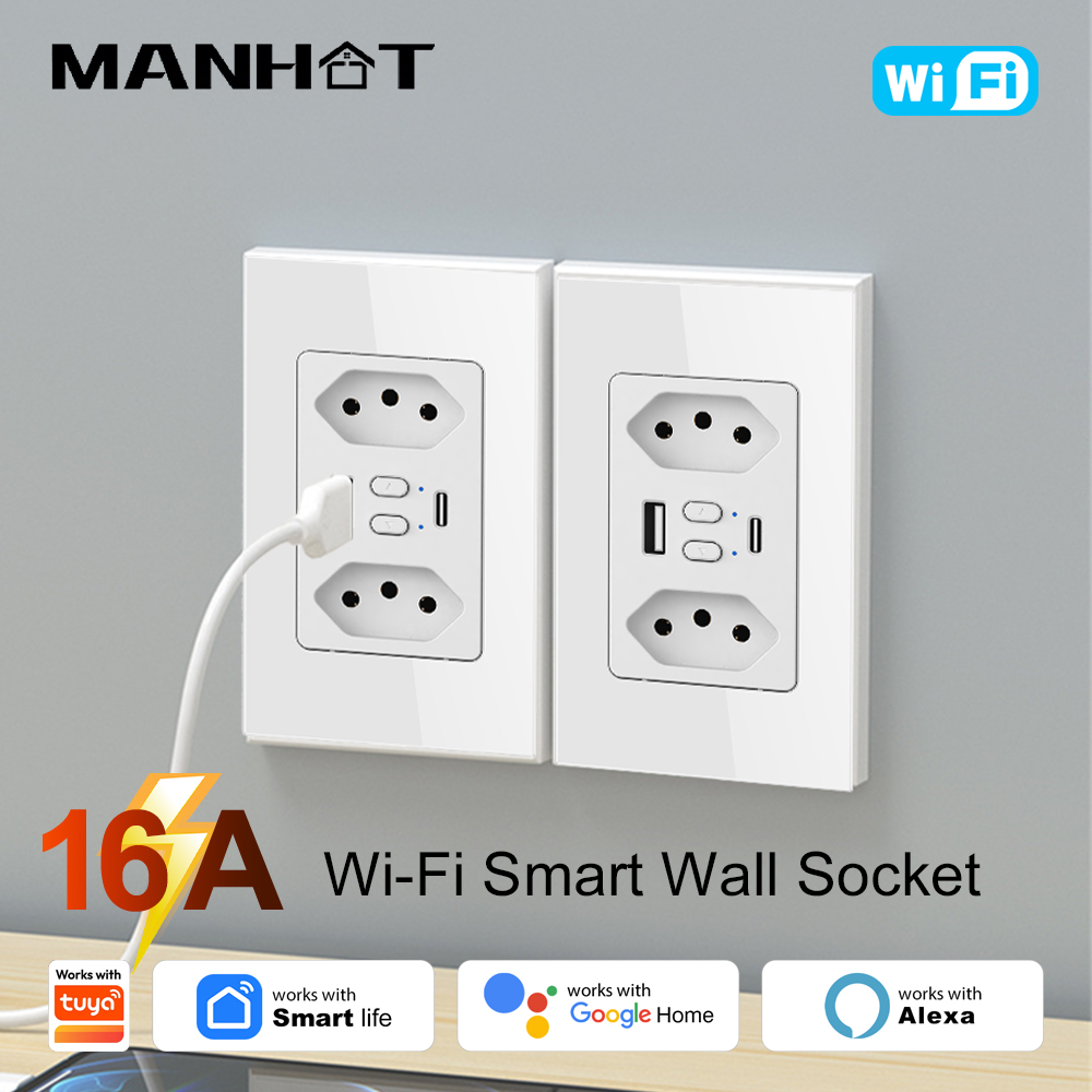 MANHOT ปลั๊กไฟอัจฉริยะ Wifi สำ - Wifi Smart Plug บทวิจารณ์และราคา