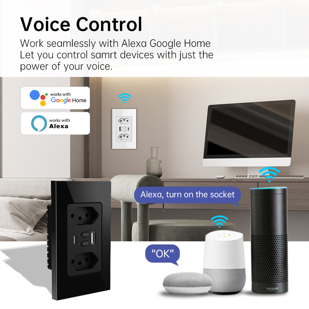 MANHOT ปลั๊กไฟอัจฉริยะ Wifi สำ - Wifi Smart Plug บทวิจารณ์และราคา
