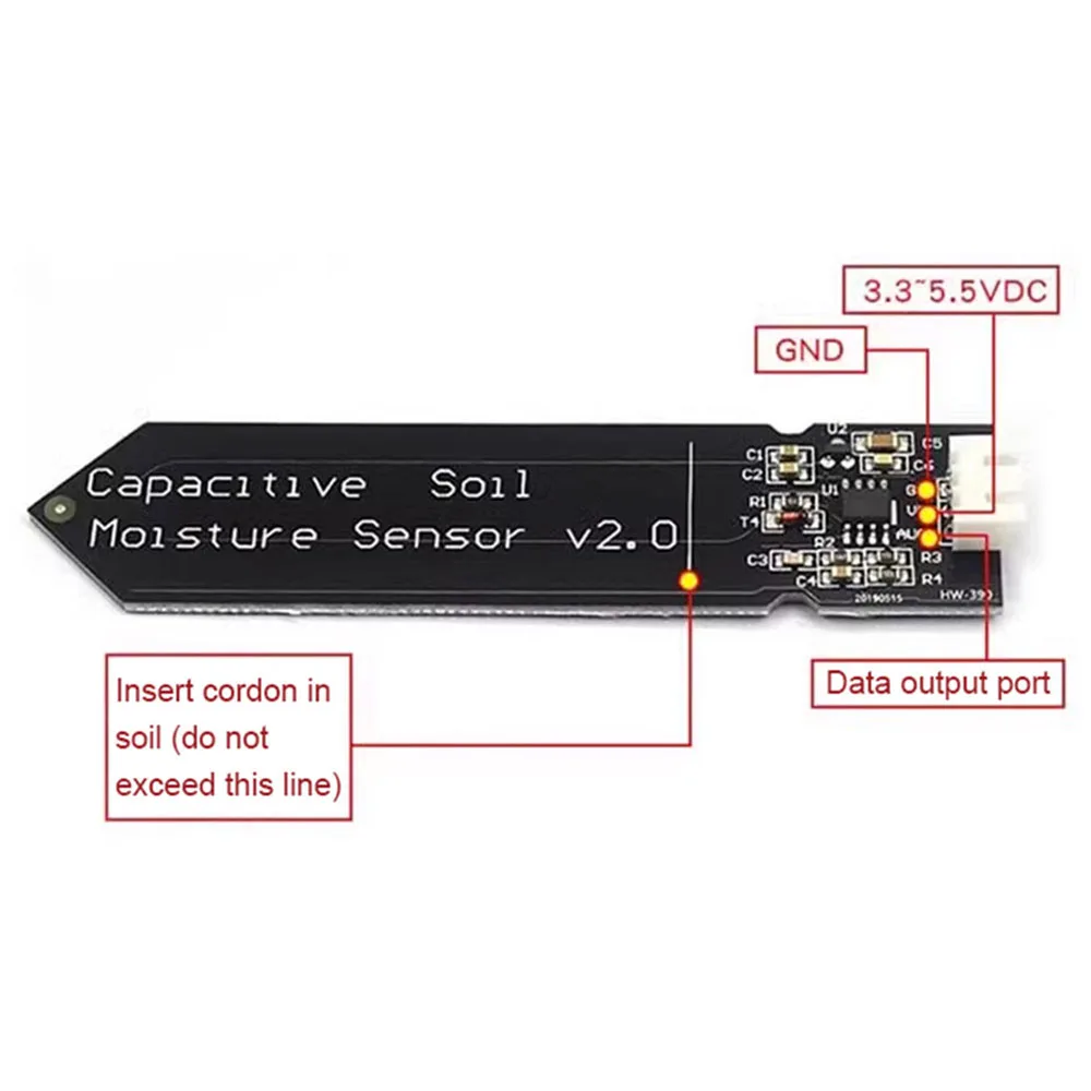 5/10PCS Capacitive ความชื้นดิน - Sensor Kit Arduino บทวิจารณ์และราคา
