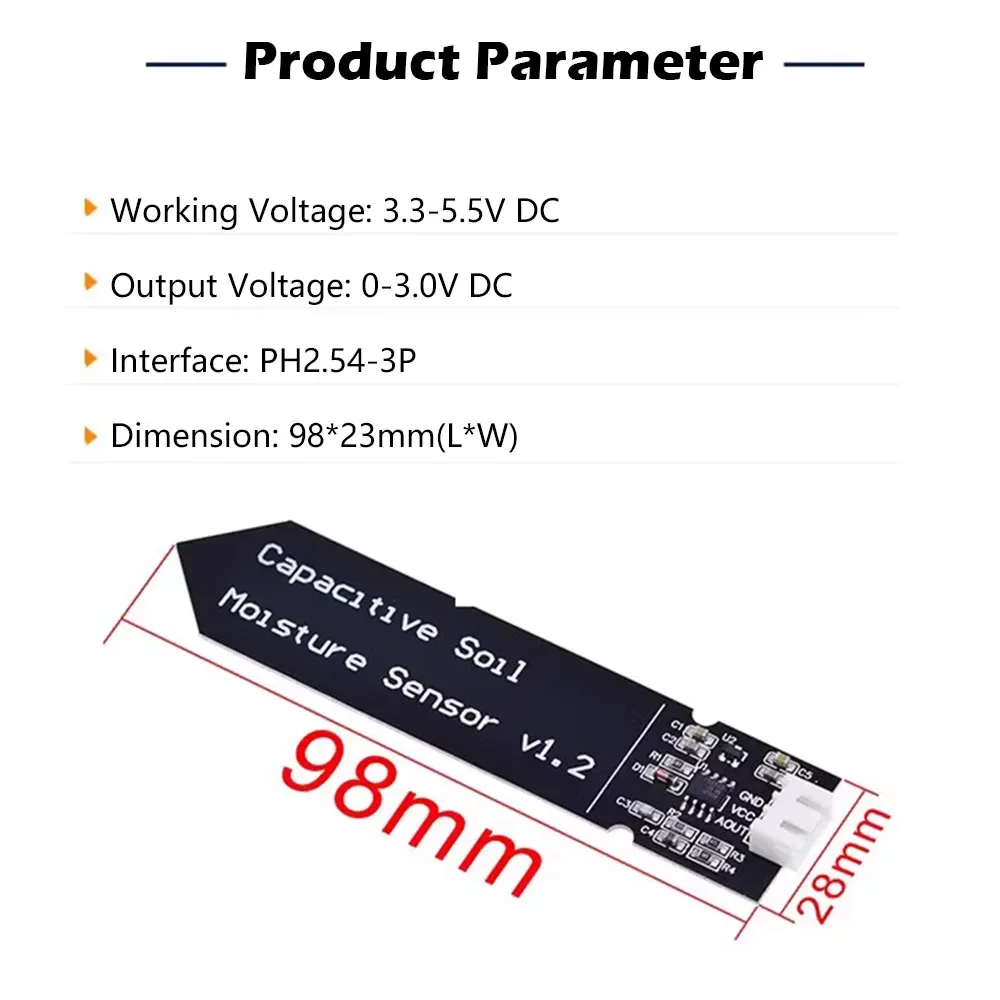 5/10PCS Capacitive ความชื้นดิน - Sensor Kit Arduino บทวิจารณ์และราคา