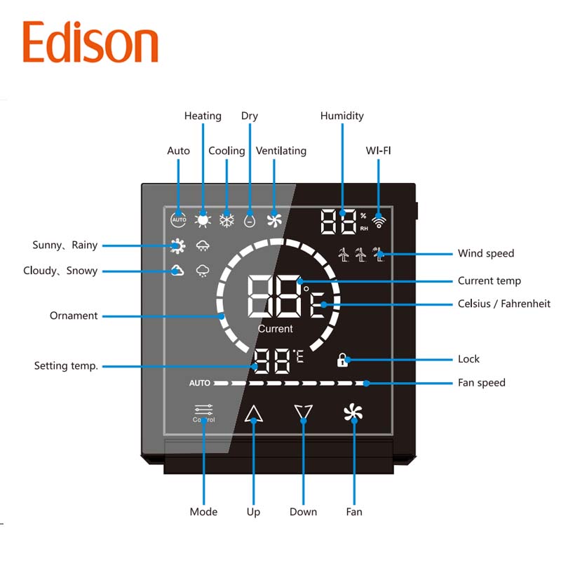 เทอร์โมสตัทควบคุมอุณหภูมิแบบยื - Wifi Thermostat บทวิจารณ์และราคา